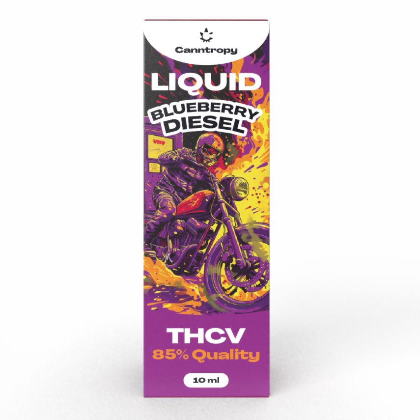 "Canntropy" THCV Liquid Blueberry Diesel 85% Qualität