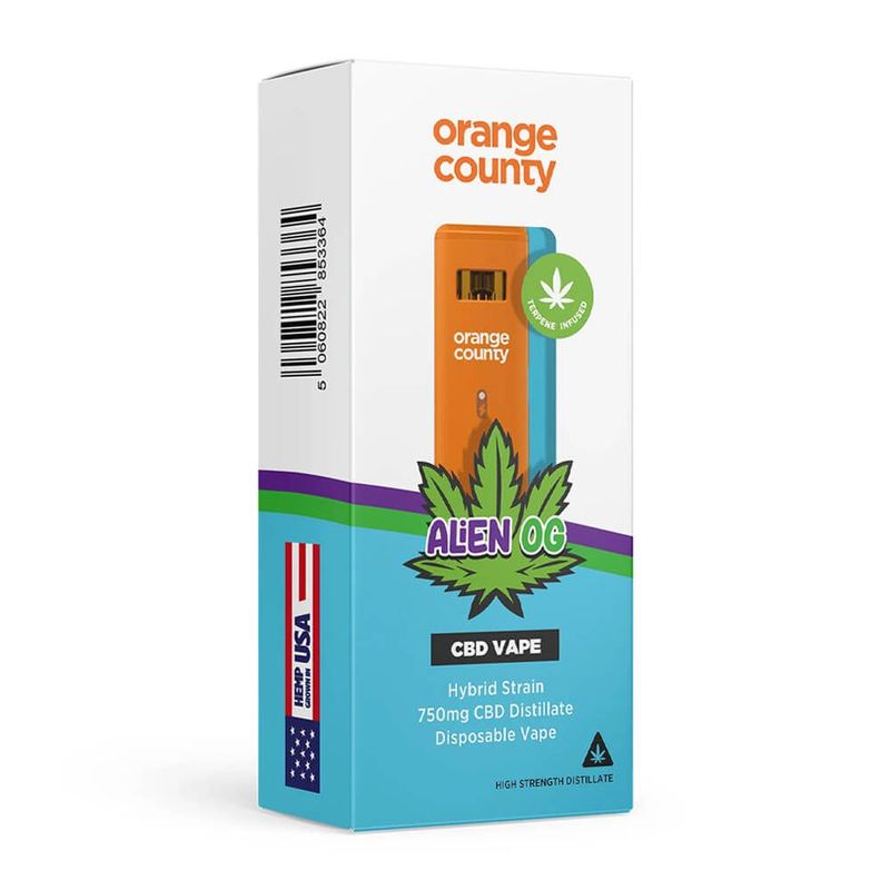 "Orange County" Cali Range CBD Vape Pen 750mg Broad Spectrum