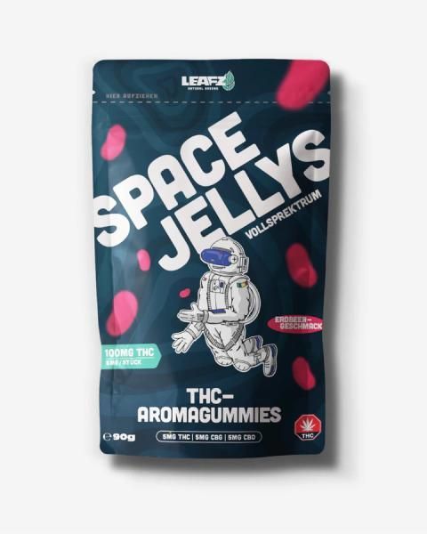 "Leafz" Space Jellys 100mg THC Aromagummies