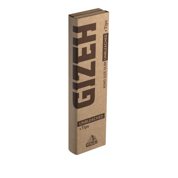 "Gizeh" Unbleached King Size Slim + Tips