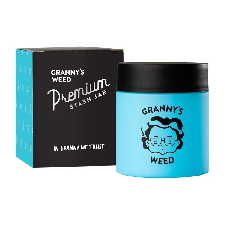 "Granny's®" Premium Stash Jar – 100% Geruchsdichtes Kräuterglas mit UV-Schutz (120 ml)
