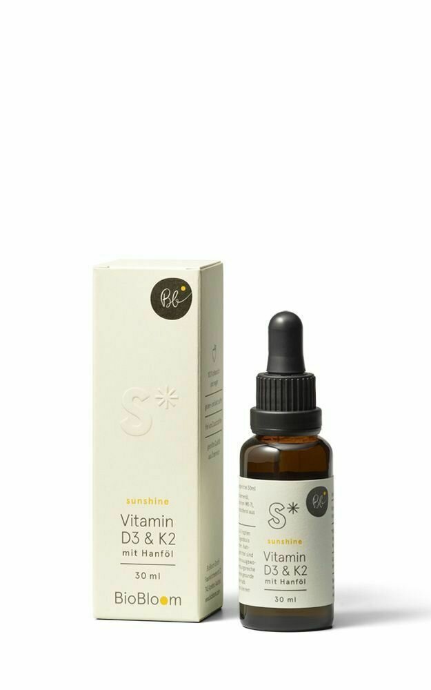 "BioBloom" Natural Sun - Vitamin D3 & K2 Tropfen
