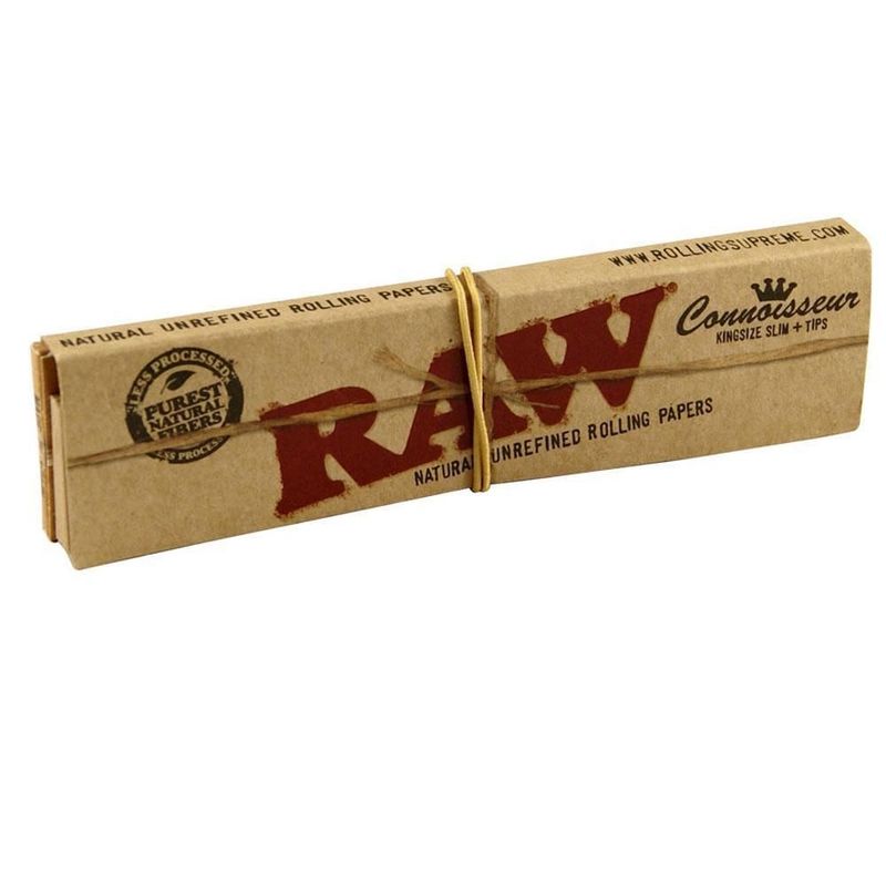 "RAW Classic Rolling Papers - King Size Slim + Tips