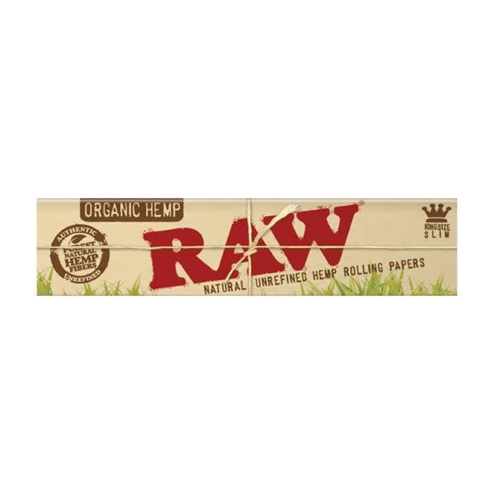 "RAW Organic Hemp Rolling Papers - King Size Slim