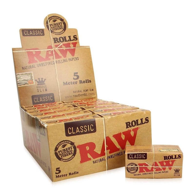 "RAW Classic Rolls Slim 5m Länge ungebleicht