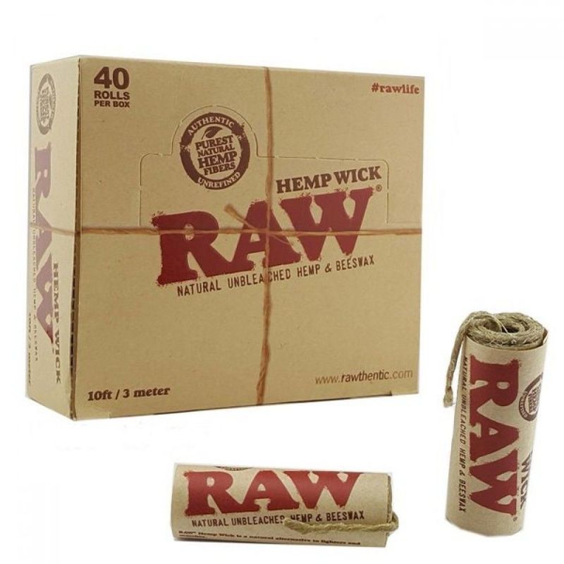 "RAW Hemp Wick 3 Meter