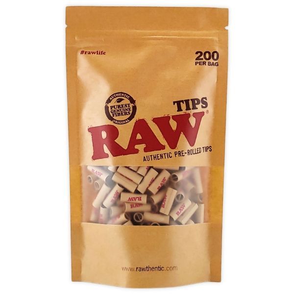 "RAW Authentic Pre-Rolled Tips 200 Stück