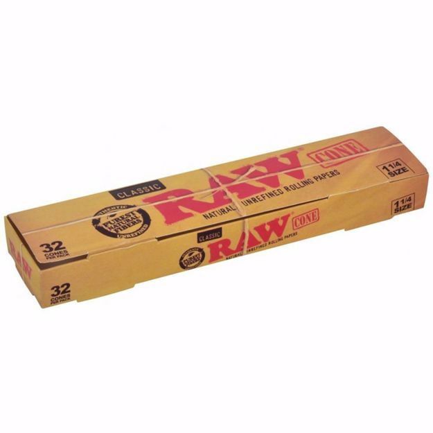 "RAW Cones Organic 1 1/4 Size