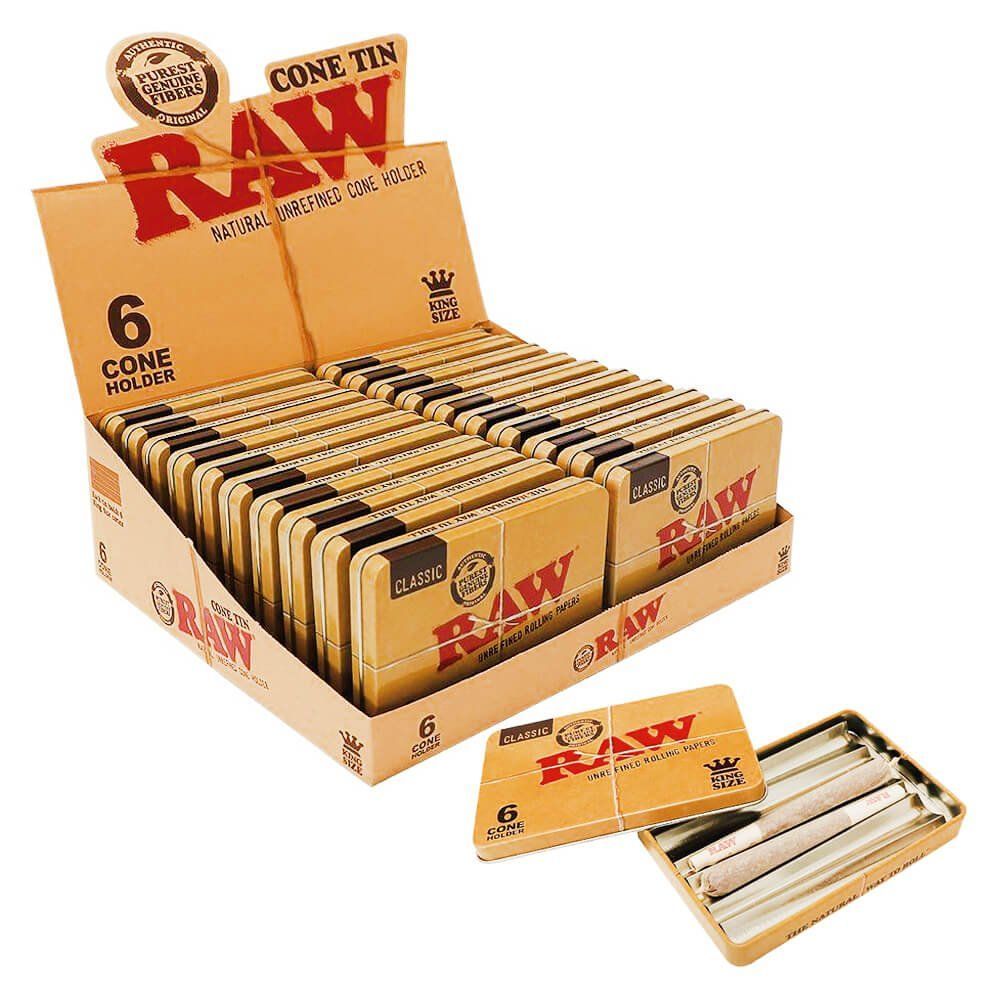 "RAW" Metall Dose für 6 Cones