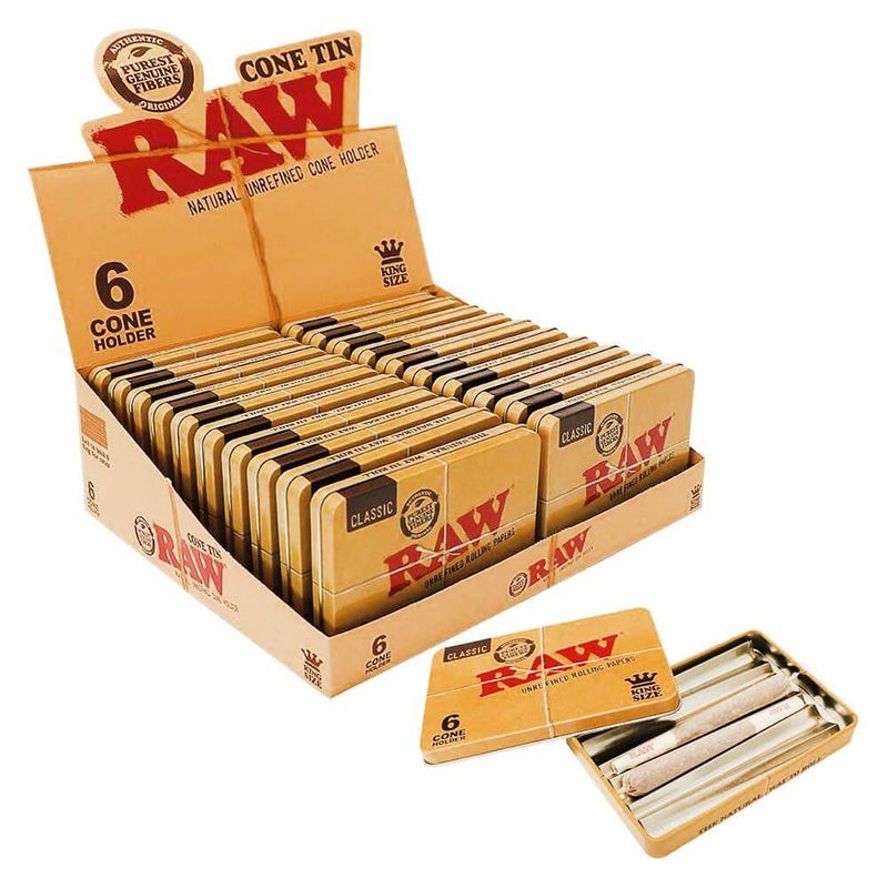 "RAW" Metall Dose für 6 Cones