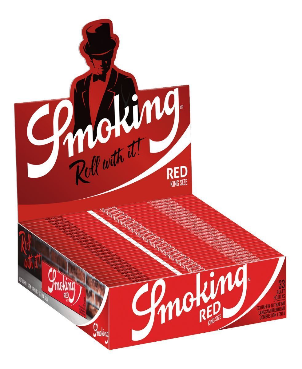 "Smoking" Red King Size 33 Blatt