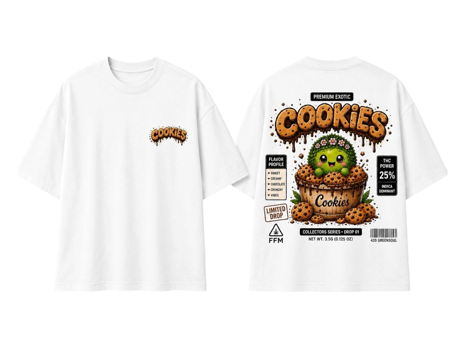 "Baby Bud" Shirt Cookies