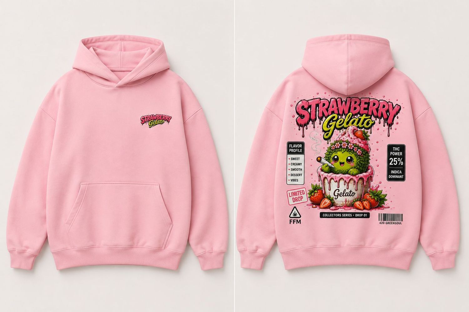 "Baby Bud" Hoodie Strawberry Gelato