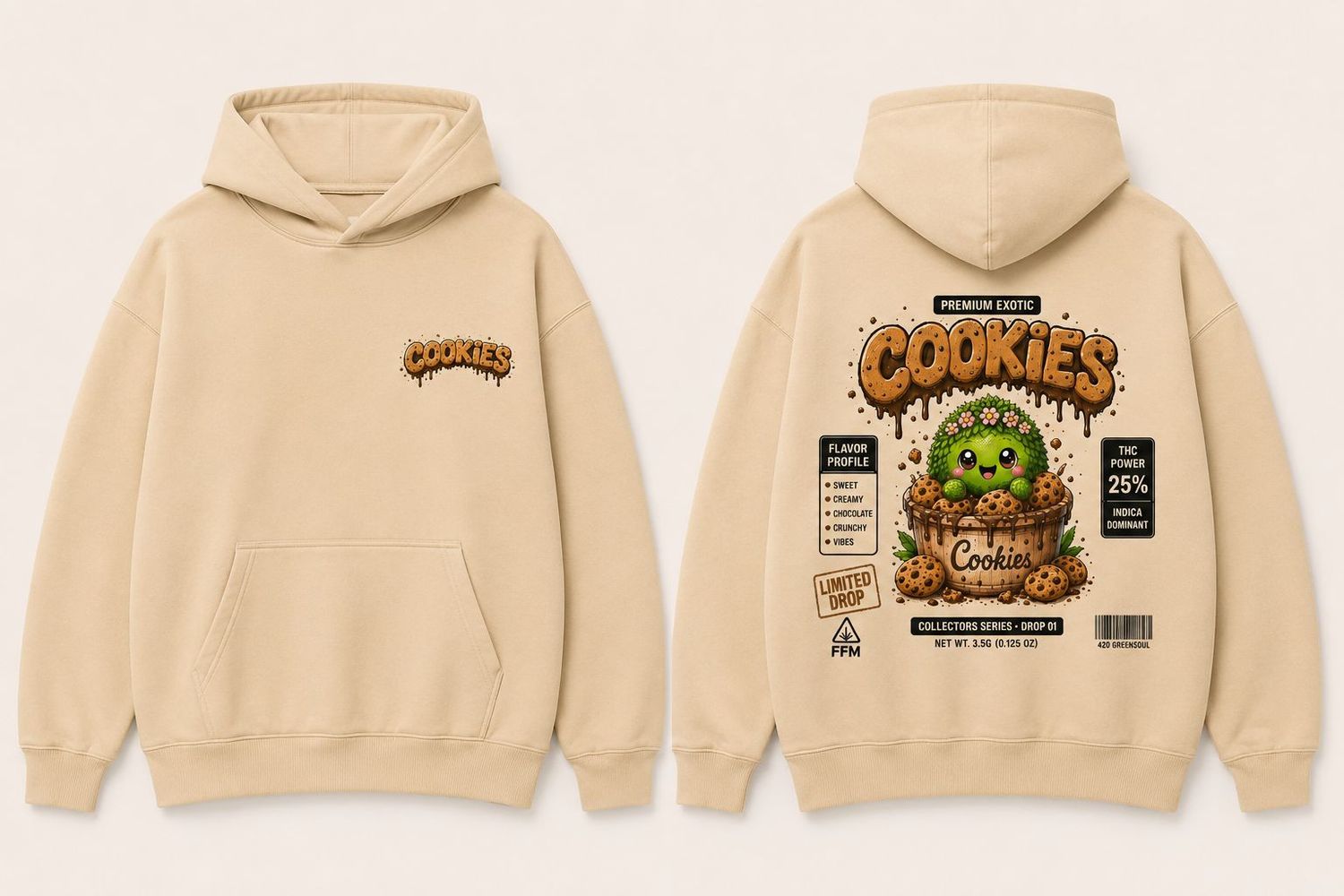 "Baby Bud" Hoodie Cookies