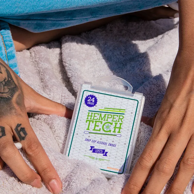 "Hemper Tech" Snap Cap Alcohol Swabs