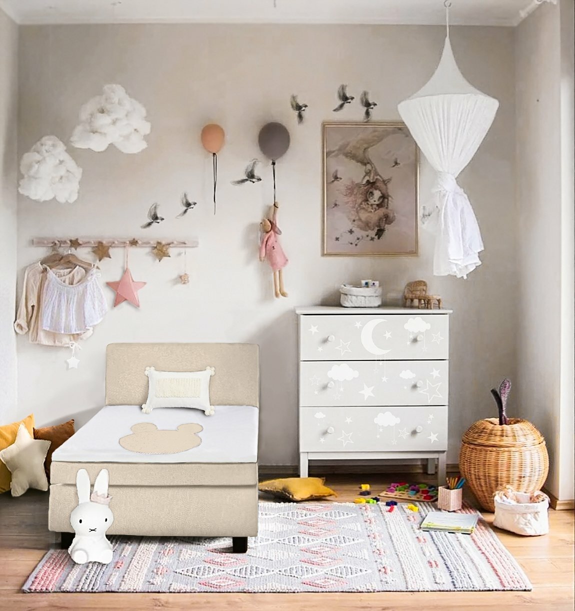 Boxspring Girls  + Gratis knuffel