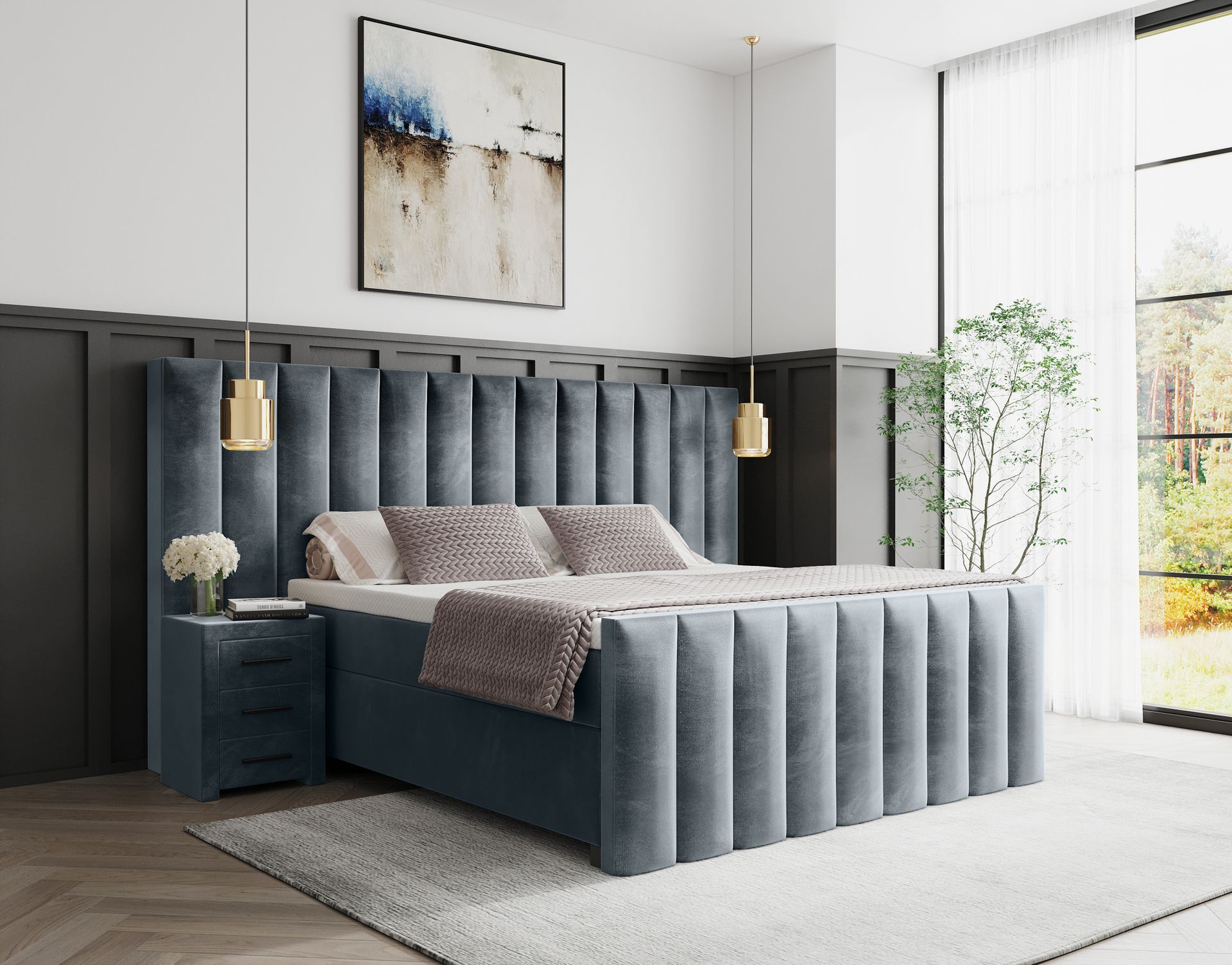 Boxspring  Luxor velvet