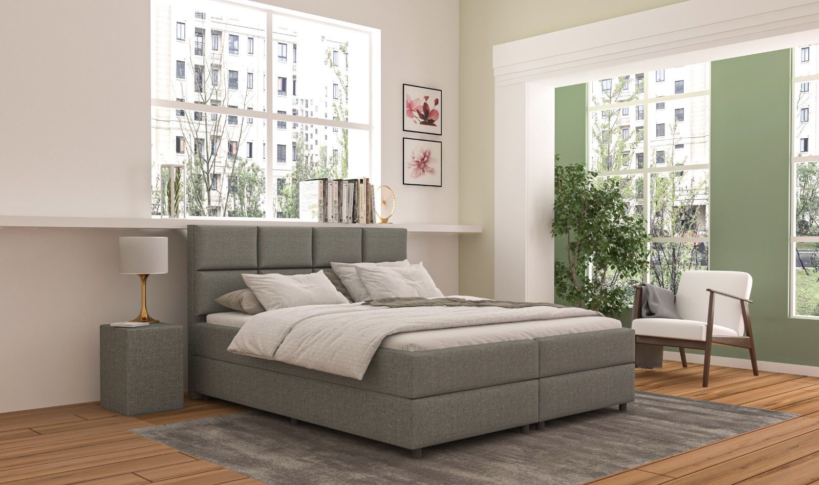 Boxspring Florence + GRATIS topper