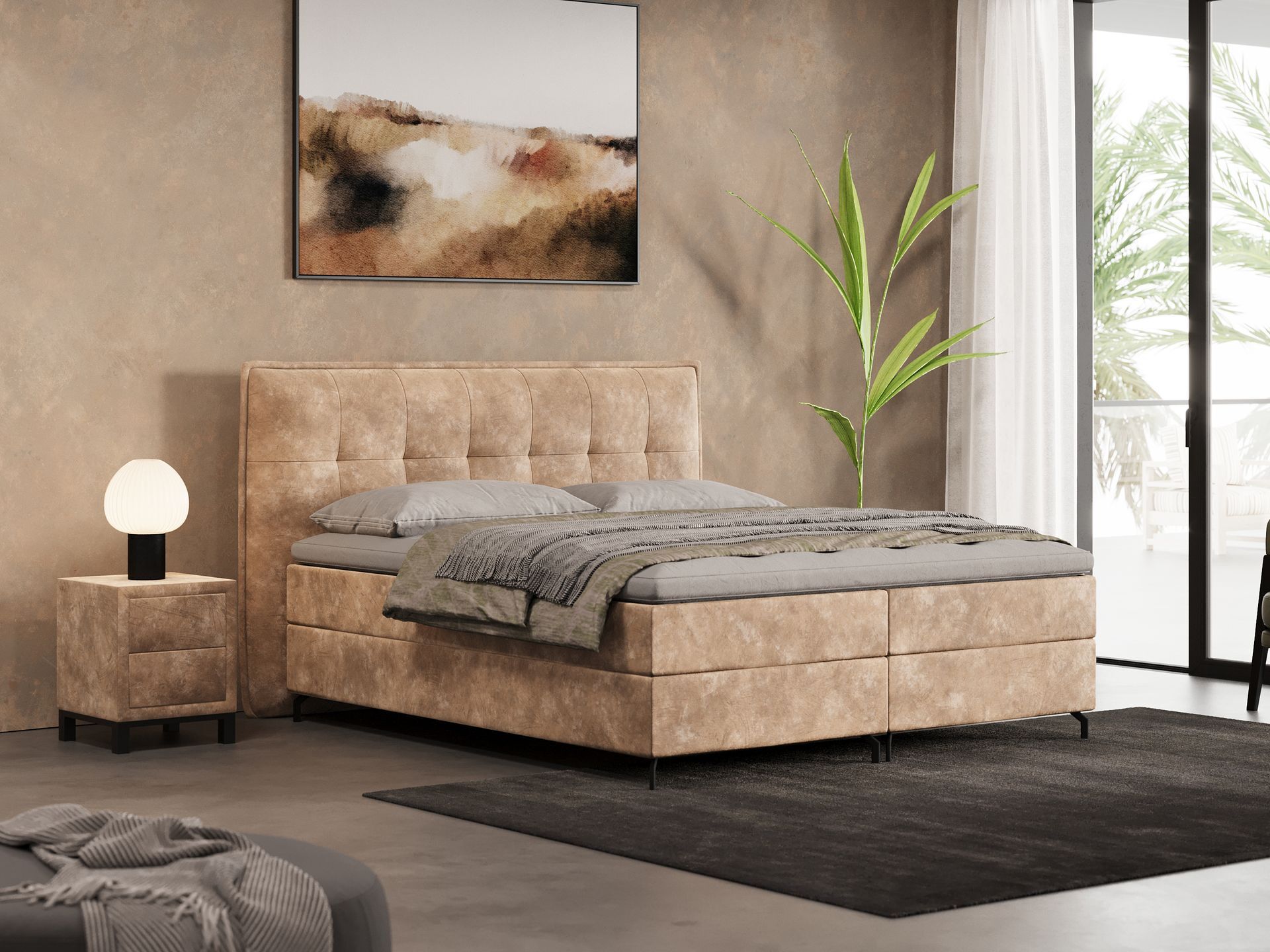 Boxspring  Bronx  Velvet
