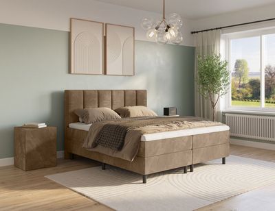 Boxspring Riva Velvet GRATIS Topper