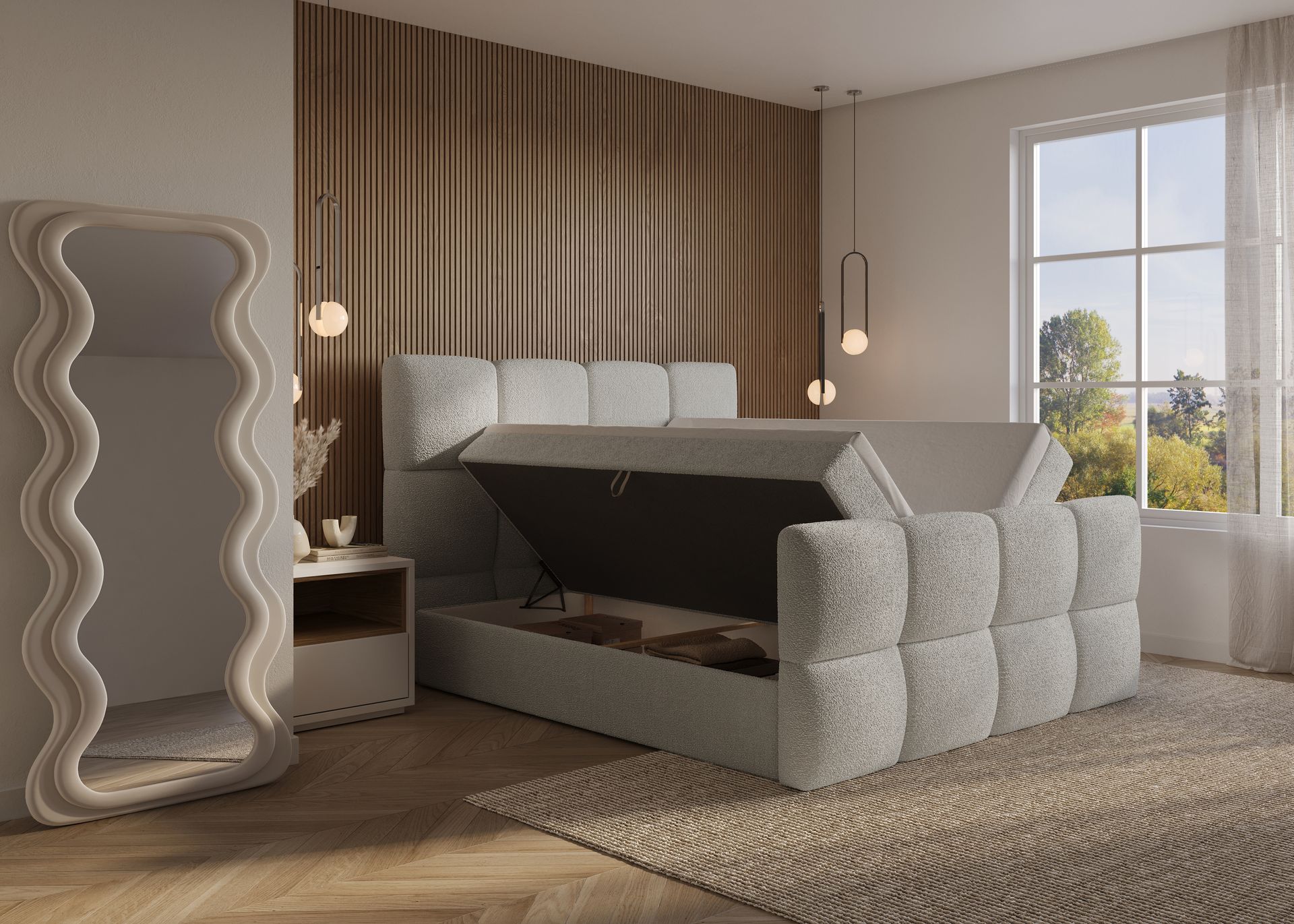 Boxspring met opbergruimte Nori