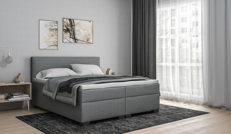 Boxspring Marseille 30 cm geveerde boxen Boxspring Marseille 30 cm geveerde boxen