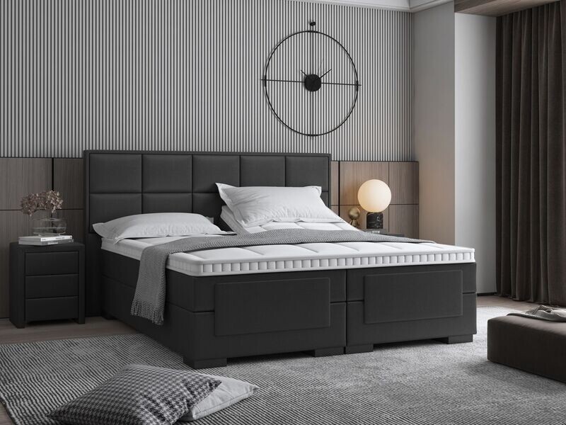 Elektrische Boxspring Boaz Skai leer Elektrische Boxspring Boaz Skai leer