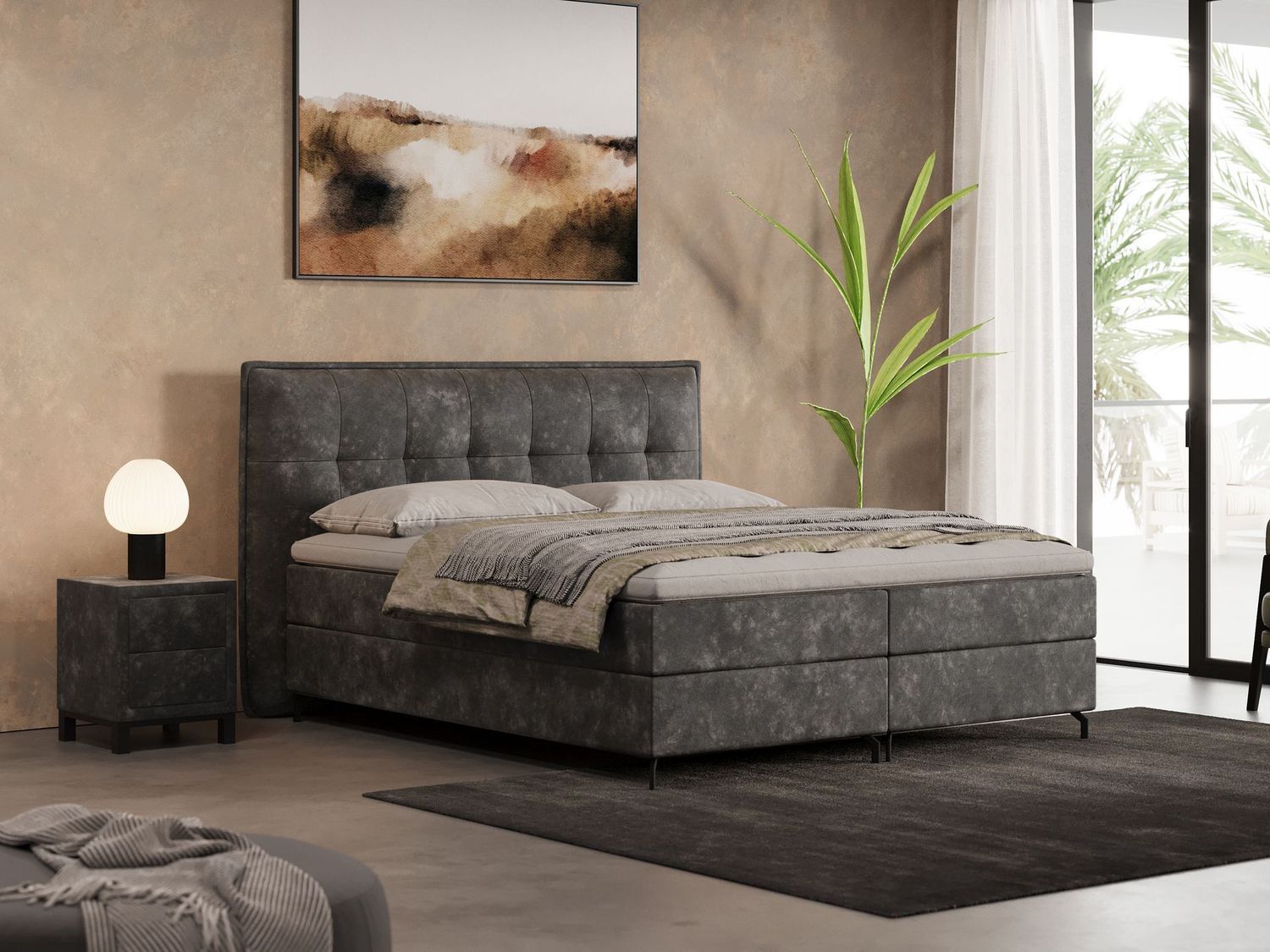 Boxspring  Bronx  Velvet