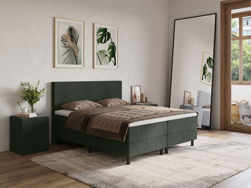 Boxspring New York  Rib stoffering