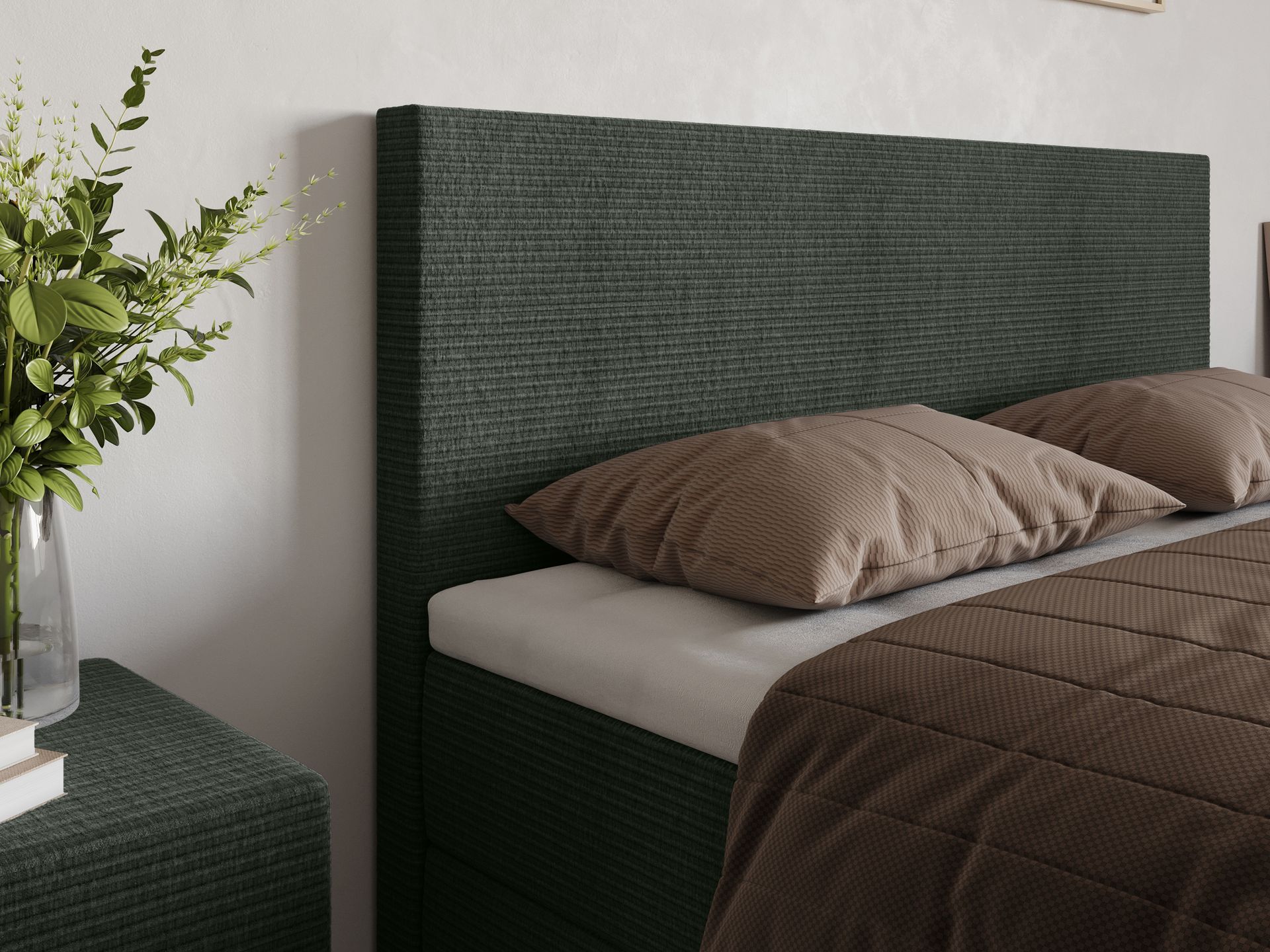 Boxspring New York  Rib stoffering