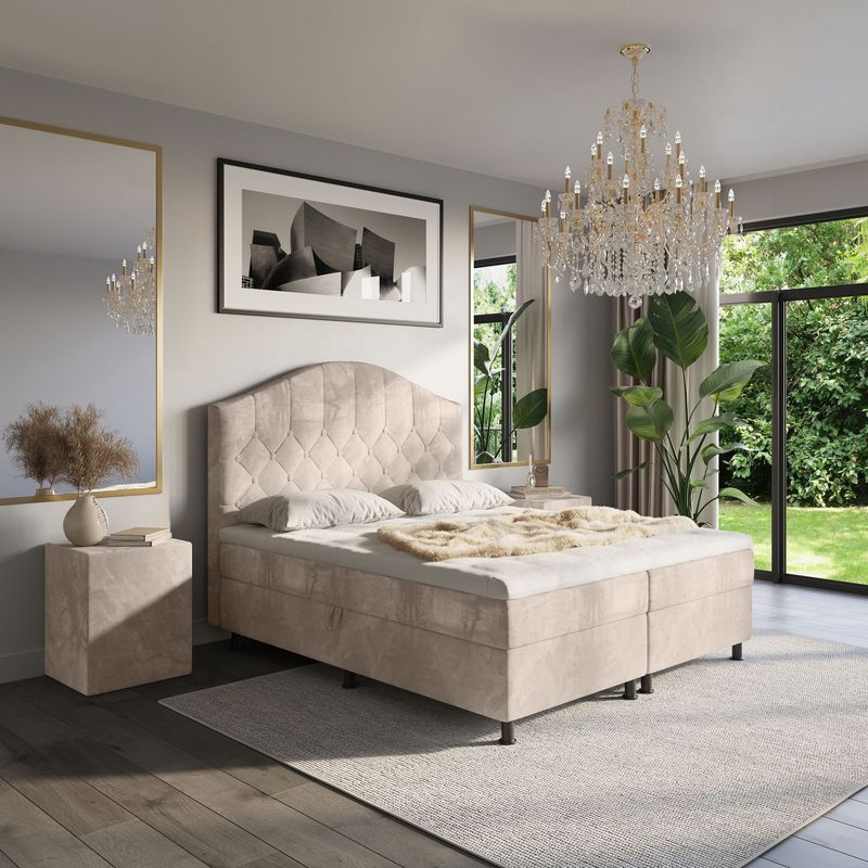 Boxspring met opbergruimte Luana