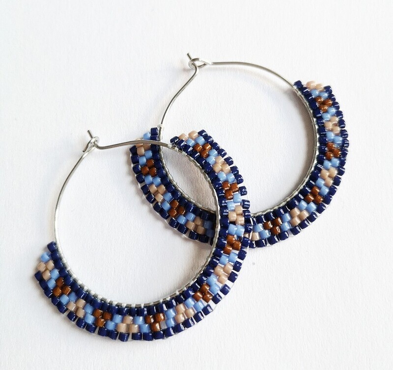 Winter Hoop earrings
