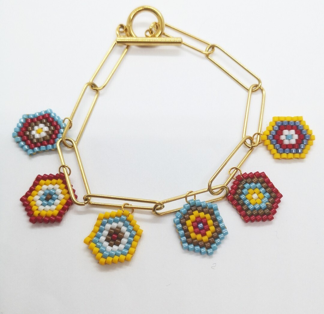 Granny square bracelet