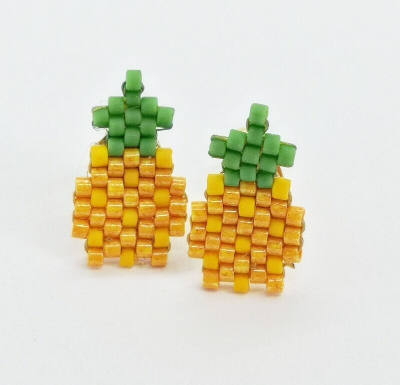 Pineapple earrings