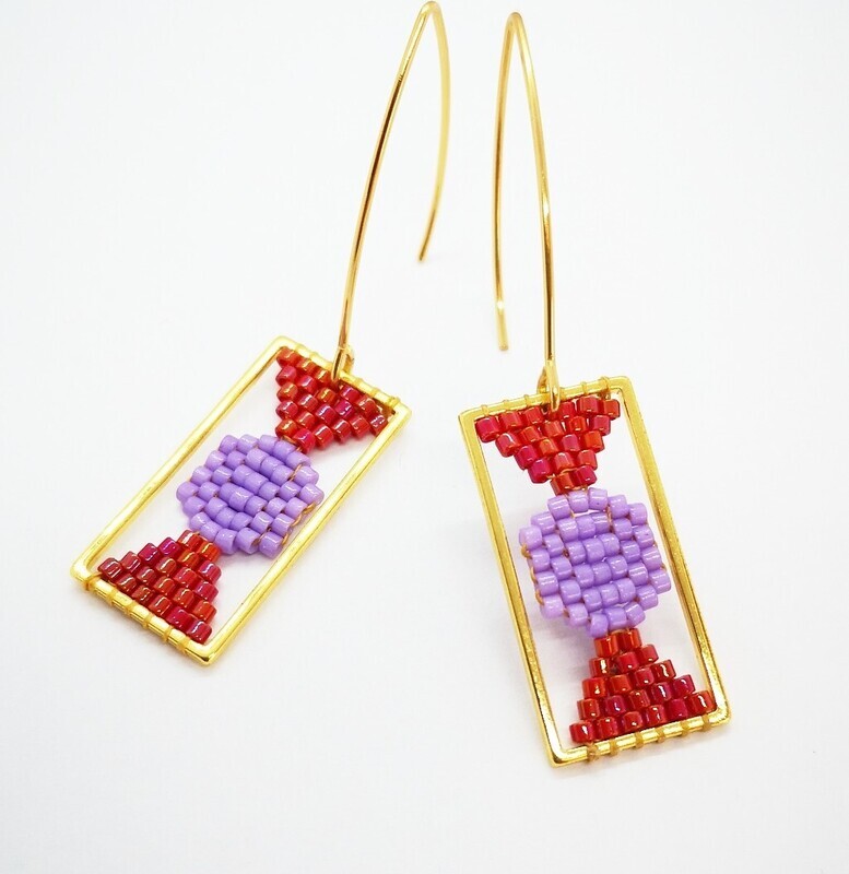 POP earrings mauve