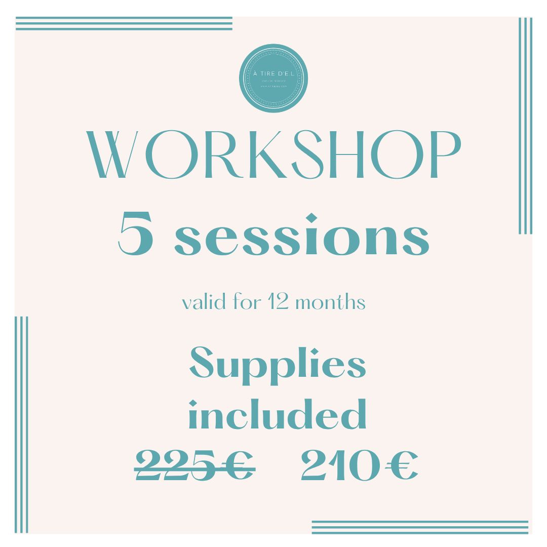 Workshop 5 sessions supplies included