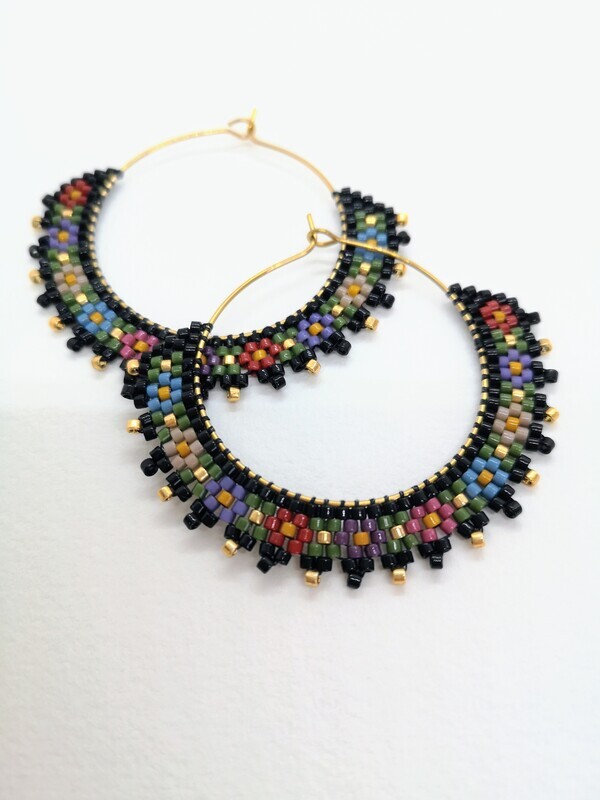 "Les Choses" hoop earrings