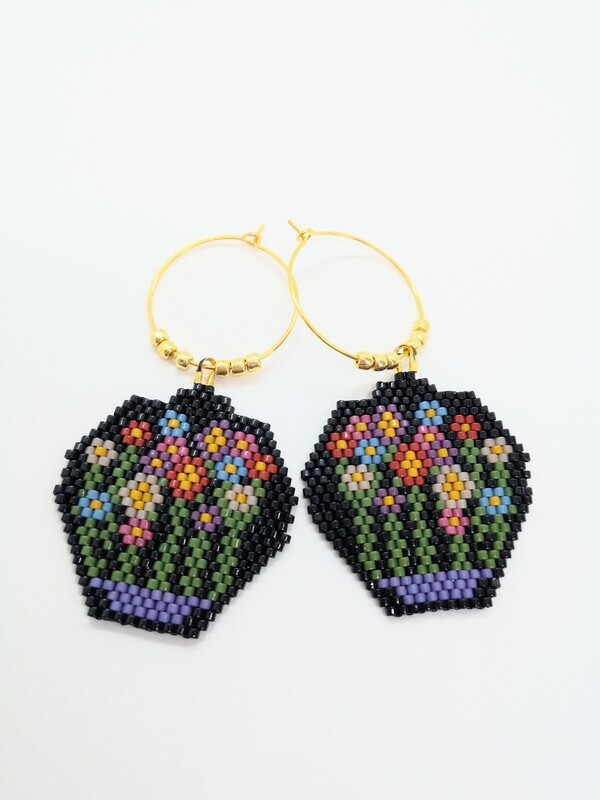 "Les Choses" bouquet earrings