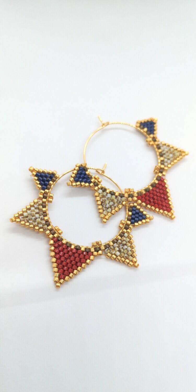 "Zeehelden" Hoop earrings
