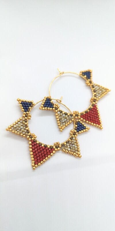 "Zeehelden" Hoop earrings