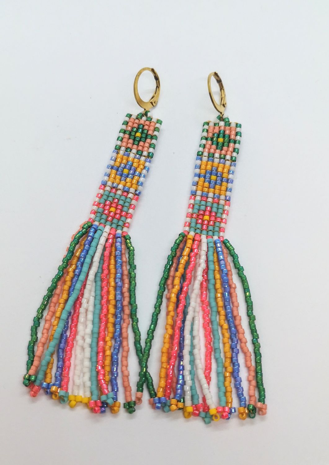 "Caribbean" fringe earrings