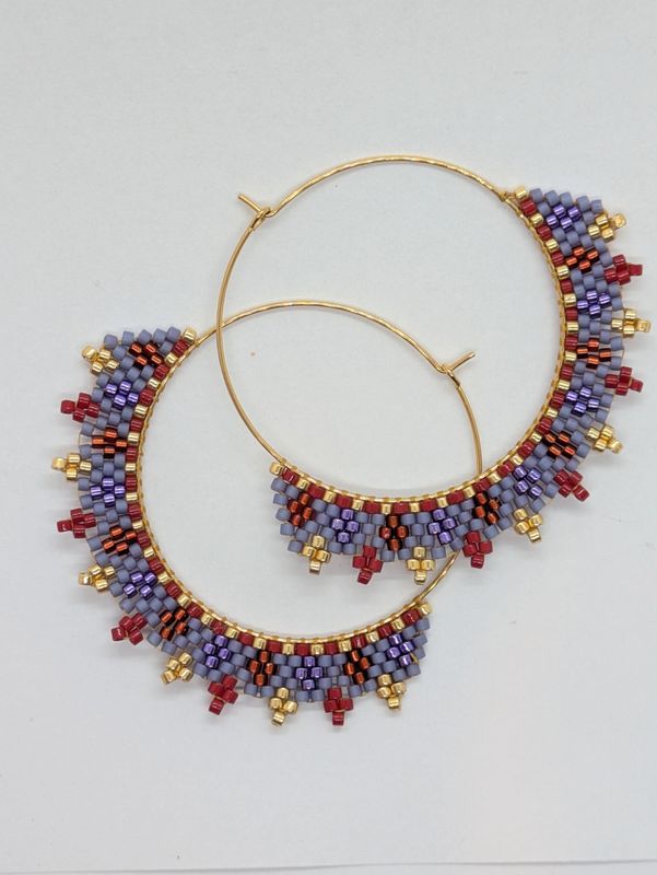 "La Belle Epoque" Hoop earrings