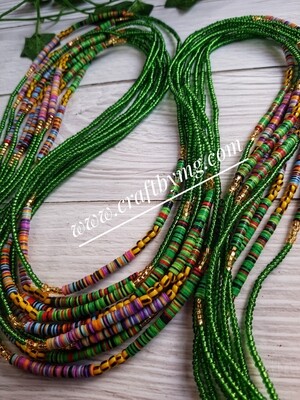 CHARITY waistbeads (Green)