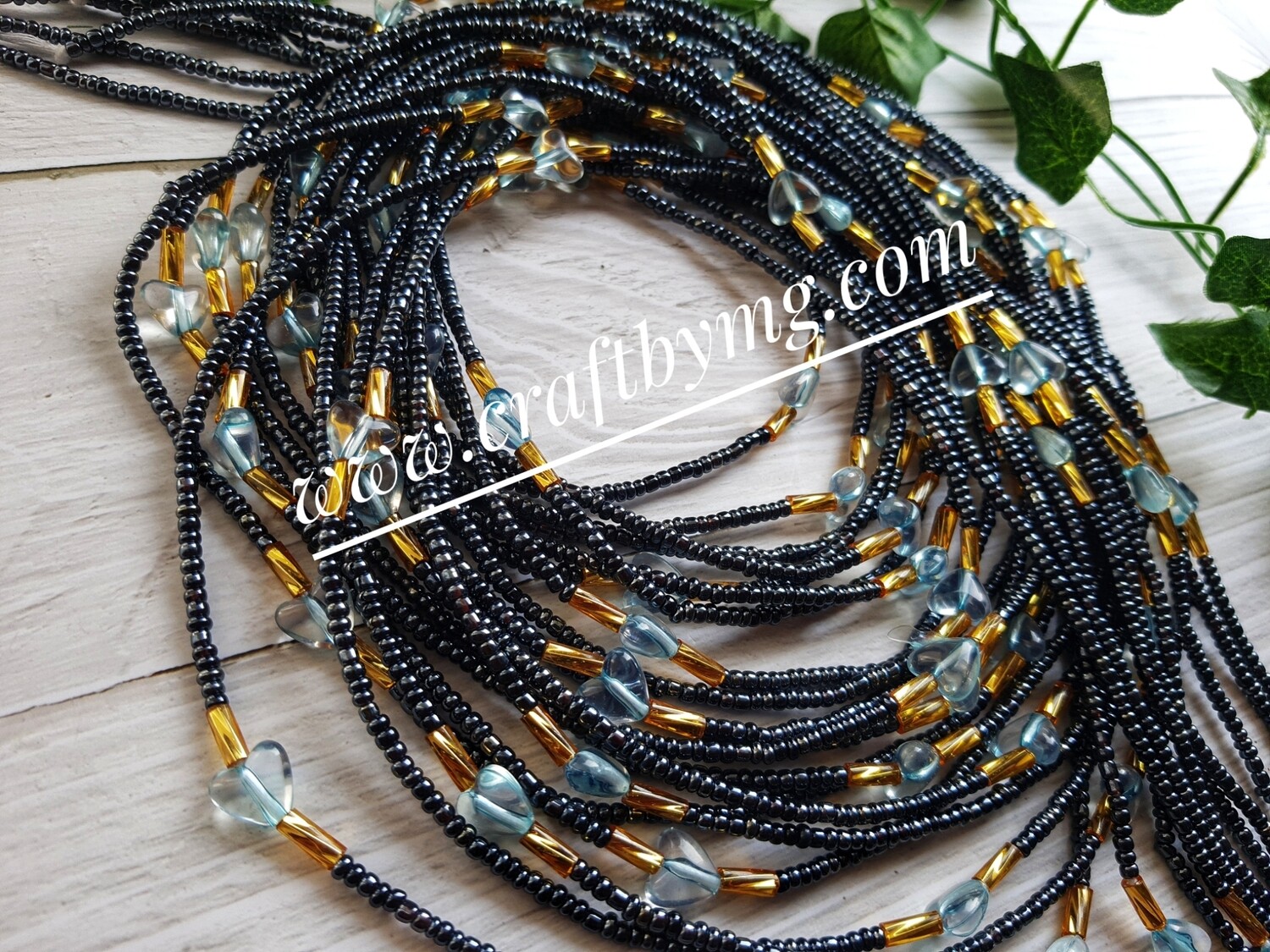 PEYTON waistbeads (Ashy grey)