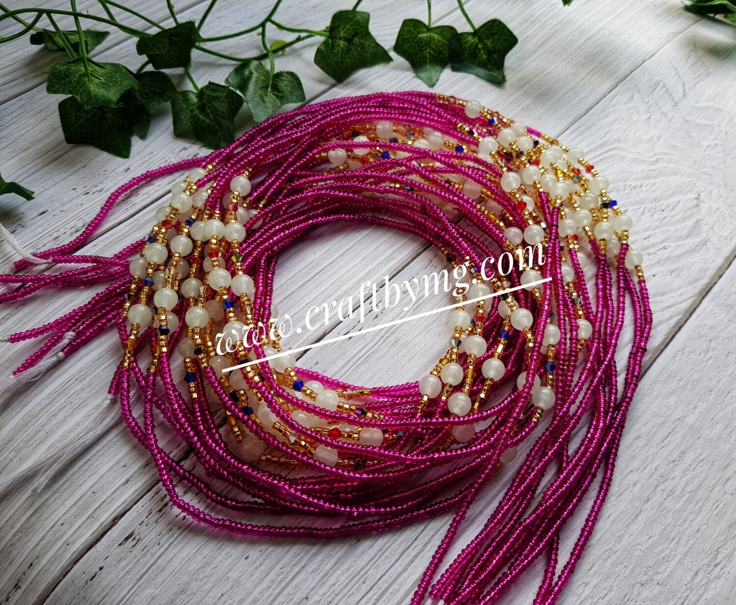 EDNA waistbeads (pink)