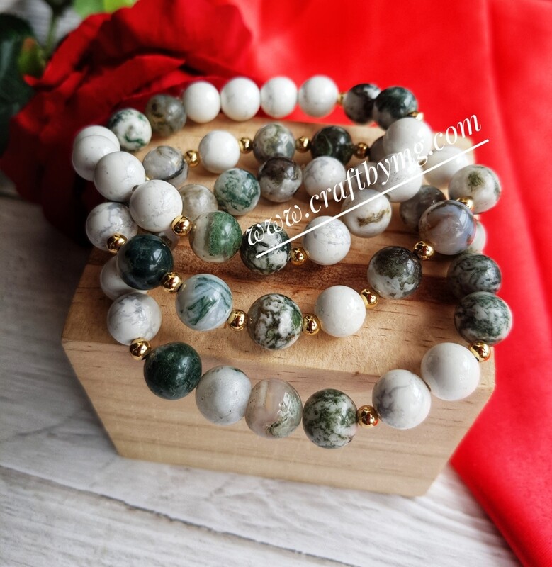 AUDREY Gemstones bracelets -3piece-