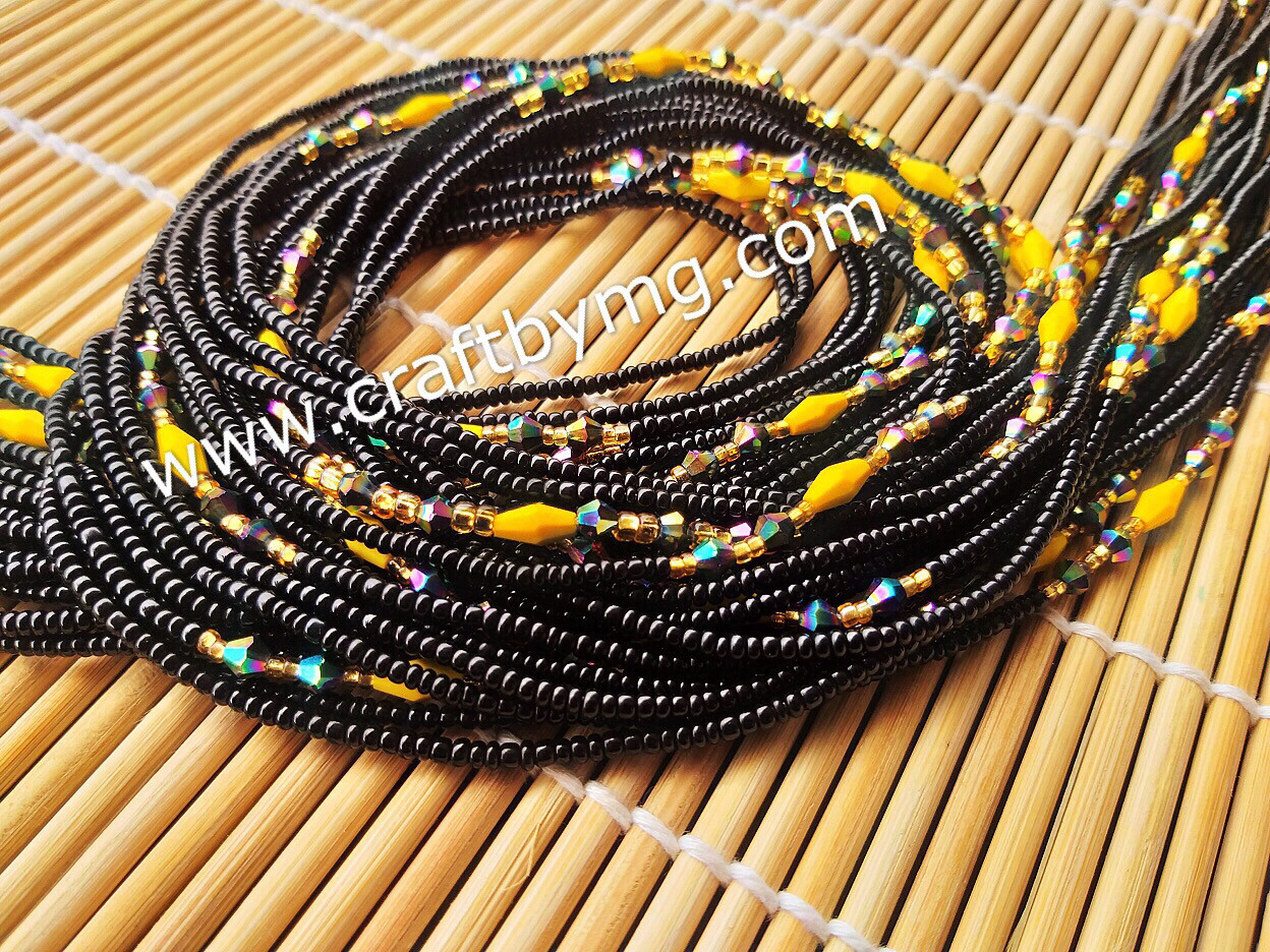 MUDIWA waistbead (black)