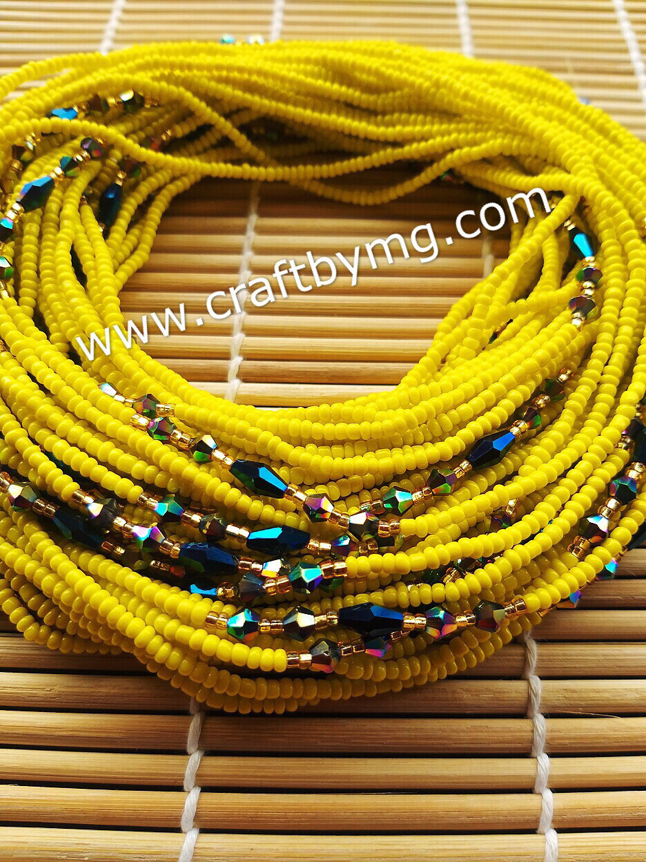 MUDIWA waistbead (yellow)