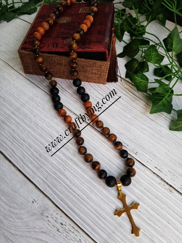 IFEANYI GEMSTONE CHEST NECKLACE (Gold)