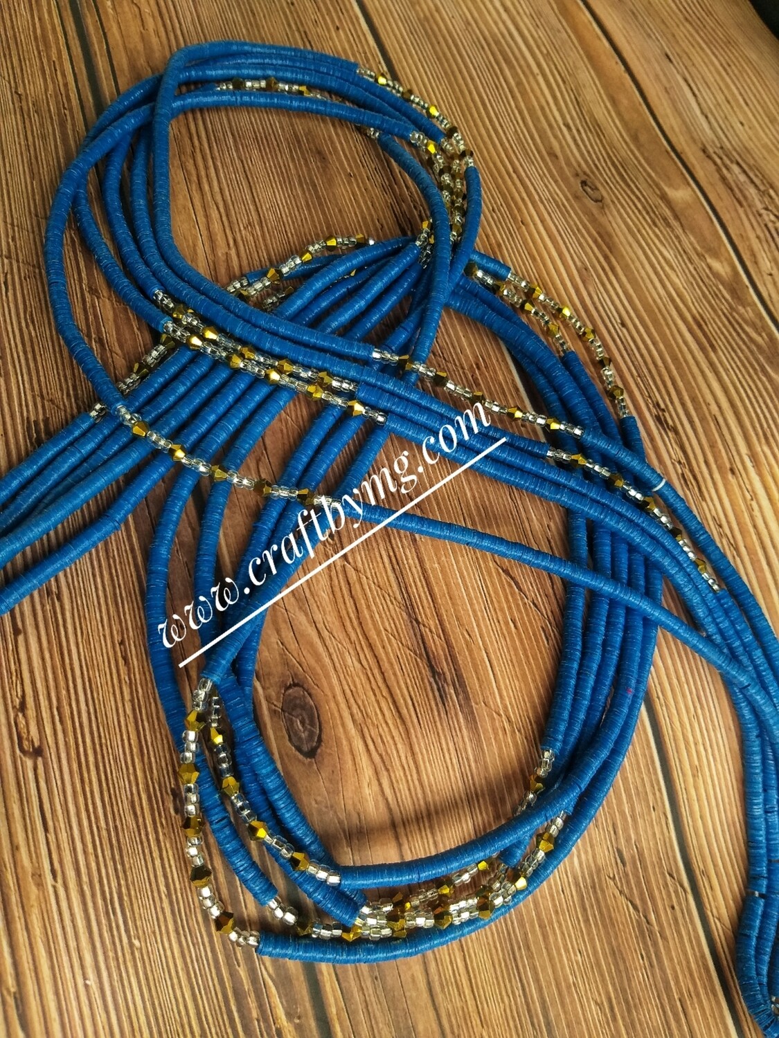 UDUAK waistbeads (blue)